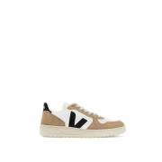 Chromevrije Leren Sneakers met Rubberen Logo Veja , Multicolor , Dames