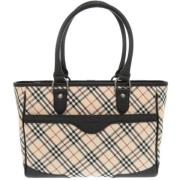 Pre-owned Canvas handbags Burberry Vintage , Beige , Dames