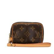 Pre-owned Canvas wallets Louis Vuitton Vintage , Brown , Dames