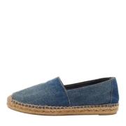 Pre-owned Denim flats Yves Saint Laurent Vintage , Blue , Dames