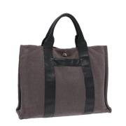 Pre-owned Canvas handbags Hermès Vintage , Gray , Dames