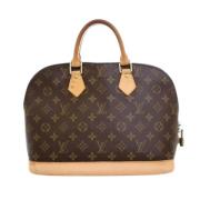 Pre-owned Canvas handbags Louis Vuitton Vintage , Brown , Dames