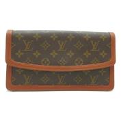 Pre-owned Canvas clutches Louis Vuitton Vintage , Brown , Dames