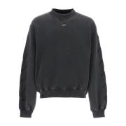 St. Matthew Crewneck Sweatshirt met pijl Off White , Gray , Heren