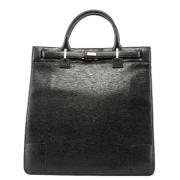 Pre-owned Leather handbags Gucci Vintage , Black , Dames