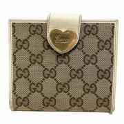 Pre-owned Canvas wallets Gucci Vintage , Beige , Dames