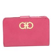 Pre-owned Leather wallets Salvatore Ferragamo Pre-owned , Pink , Dames