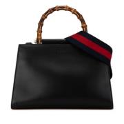 Pre-owned Leather handbags Gucci Vintage , Black , Dames