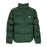 Hoge Nek Puffer Jas Fir/Wit Nike , Green , Heren