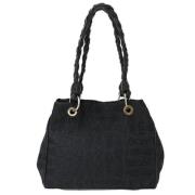 Pre-owned Canvas handbags Salvatore Ferragamo Pre-owned , Black , Dame...