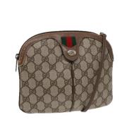 Pre-owned Leather gucci-bags Gucci Vintage , Beige , Dames