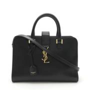 Pre-owned Leather handbags Yves Saint Laurent Vintage , Black , Dames