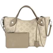 Pre-owned Leather totes Louis Vuitton Vintage , Beige , Dames