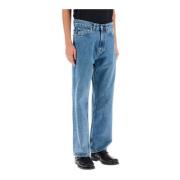 Wijde Snit Denim Jeans Our Legacy , Blue , Heren