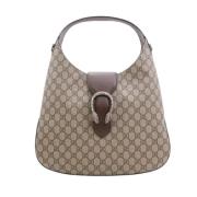 Pre-owned Coated canvas handbags Gucci Vintage , Beige , Dames