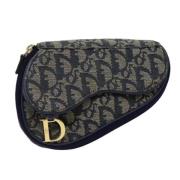 Pre-owned Canvas pouches Dior Vintage , Blue , Dames