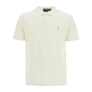 Geborduurde Pony Katoenen Poloshirt Polo Ralph Lauren , White , Heren