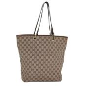 Pre-owned Canvas gucci-bags Gucci Vintage , Beige , Dames