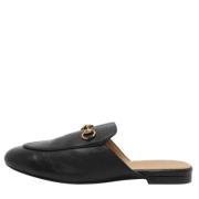 Pre-owned Leather mules Gucci Vintage , Black , Dames