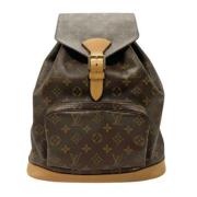 Pre-owned Canvas backpacks Louis Vuitton Vintage , Brown , Dames