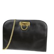 Pre-owned Leather shoulder-bags Salvatore Ferragamo Pre-owned , Black ...