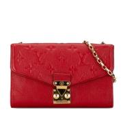 Pre-owned Leather shoulder-bags Louis Vuitton Vintage , Red , Dames