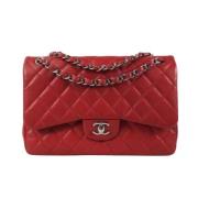 Pre-owned Fabric chanel-bags Chanel Vintage , Red , Dames