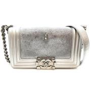 Pre-owned Fabric chanel-bags Chanel Vintage , Gray , Dames