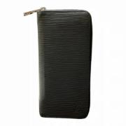 Pre-owned Leather wallets Louis Vuitton Vintage , Black , Heren