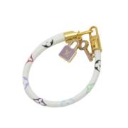 Pre-owned Fabric bracelets Louis Vuitton Vintage , White , Dames