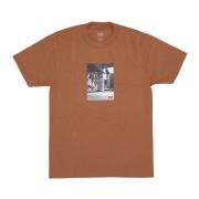 Klassieke Bruine Suiker Tee met Print Obey , Brown , Heren