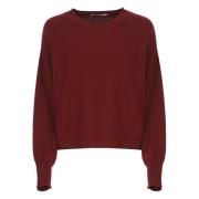 Kasjmier Crewneck Sweater Bordeaux Kangra , Red , Dames