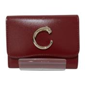 Pre-owned Fabric wallets Cartier Vintage , Red , Dames