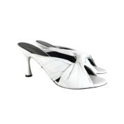 Pre-owned Leather sandals Balenciaga Vintage , White , Dames