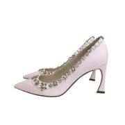 Pre-owned Denim heels Dior Vintage , Pink , Dames