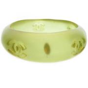 Pre-owned Plastic bracelets Chanel Vintage , Green , Dames