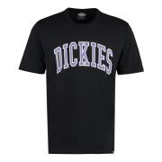 Logo Katoenen T-shirt Dickies , Black , Heren