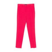 Roze Crepe Straight Leg Broek Emporio Armani , Pink , Dames