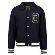 Stijlvolle Wool Varsity Jas Gant , Blue , Heren