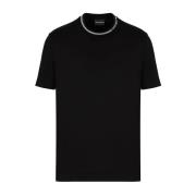 Merkkatoenen T-shirt in Zwart Emporio Armani , Black , Heren