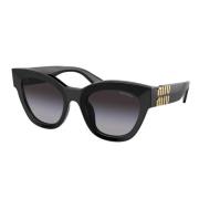 Moderne Vrouwelijke Vierkante Zonnebril Miu Miu , Black , Unisex