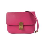 Pre-owned Leather celine-bags Celine Vintage , Pink , Dames