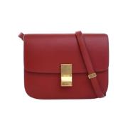 Pre-owned Leather celine-bags Celine Vintage , Red , Dames