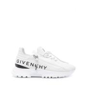 Witte Sneakers Logo Print Ronde Neus Givenchy , White , Dames