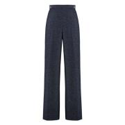 Wollen broek met zakken Hugo Boss , Blue , Dames