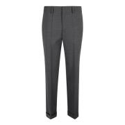 Grijze Slim-Fit Wollen Broek P.a.r.o.s.h. , Gray , Dames