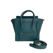 Pre-owned Leather celine-bags Celine Vintage , Green , Dames