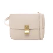 Pre-owned Leather celine-bags Celine Vintage , Beige , Dames