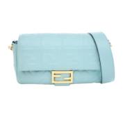 Pre-owned Leather fendi-bags Fendi Vintage , Blue , Dames