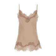 Beige Camie Top in Coco Bias Gold Hawk , Beige , Dames